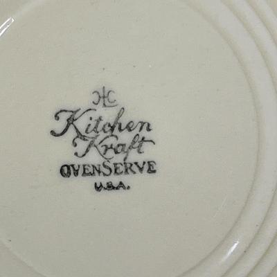 Lot 113 Crock bowl & Casserole