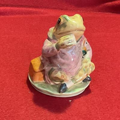 Beatrix potter, frog figure, Mr. Jeremy Fisher, copyright 1950
