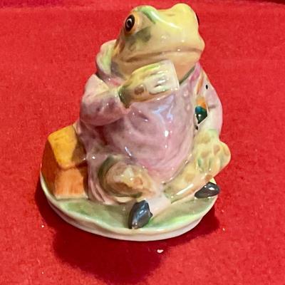 Beatrix potter, frog figure, Mr. Jeremy Fisher, copyright 1950