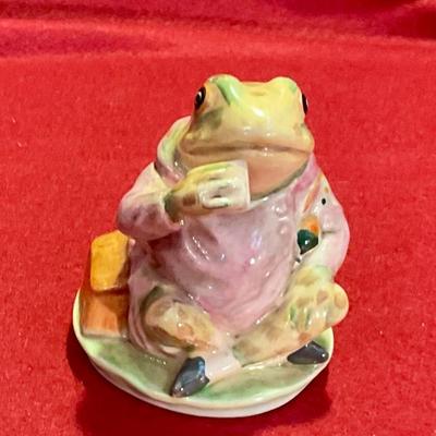 Beatrix potter, frog figure, Mr. Jeremy Fisher, copyright 1950
