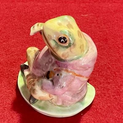 Beatrix potter, frog figure, Mr. Jeremy Fisher, copyright 1950