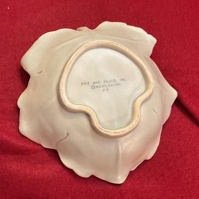 Fitz And Floyd leaf bowl with frog