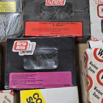 Hardware Lot Boxes Nails & Screws