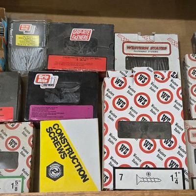 Hardware Lot Boxes Nails & Screws