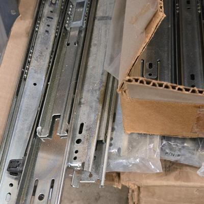 Large Lot of Drawer Tracks