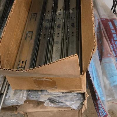 Large Lot of Drawer Tracks
