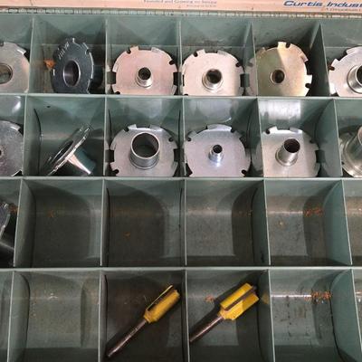 Curtis Covered Drawer Cabinet filled with Hardware