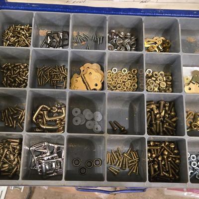 Curtis Covered Drawer Cabinet filled with Hardware
