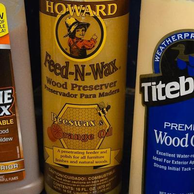 Wood Glue and Feed-N-Wax