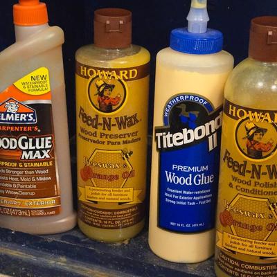 Wood Glue and Feed-N-Wax