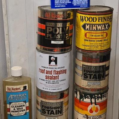 Large Lot of Stains, Sealants, and Removers