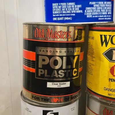 Large Lot of Stains, Sealants, and Removers