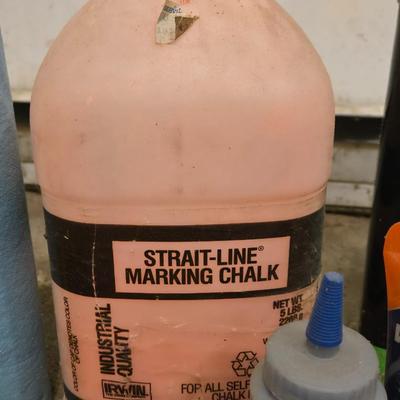 Large Lot of Oils, Thinners, Marking Chalk & More