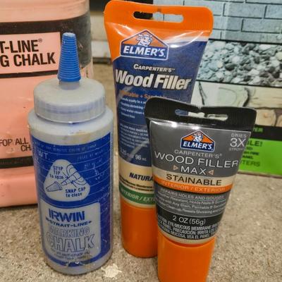 Large Lot of Oils, Thinners, Marking Chalk & More