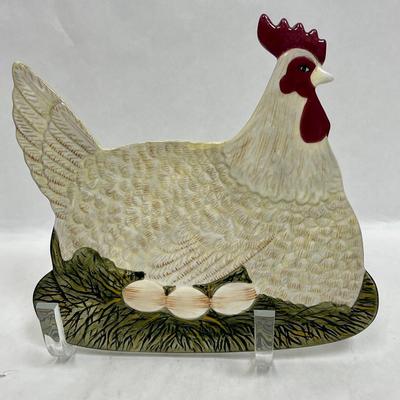 Warren Kimble Porcelain Chicken Wall Art