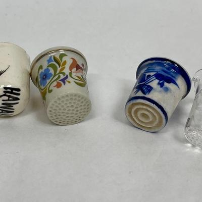 Thimble Lot - Ceramic & Glass Hawaii, Delft, etc