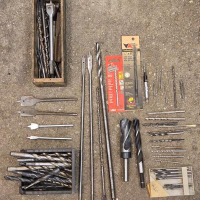 Large Lot of Varying Size Drill Bits