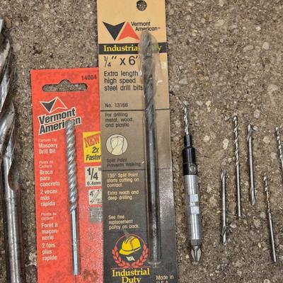 Large Lot of Varying Size Drill Bits