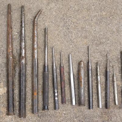 Vintage Chisel Punch Lot