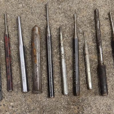 Vintage Chisel Punch Lot