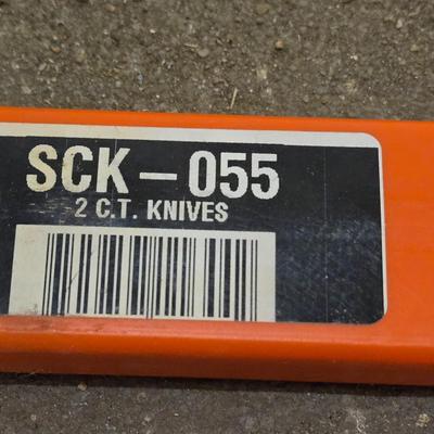(3) Planer Knives with Case
