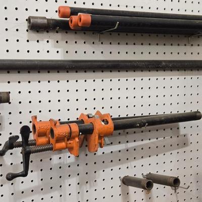 Large Lot of Pipe Clamps