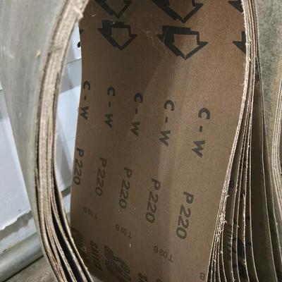 Large Lot of Sanding Belts of Various Grits