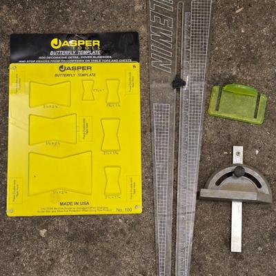 Miter, Butterfly Template and Lewin Router Compass