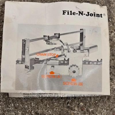 File-n-Joint Chainsaw Sharpener and File Holder