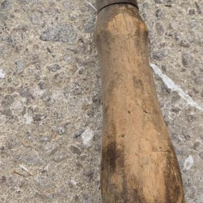 Antique Wood Handle Drawknife