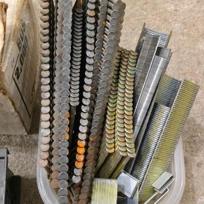Lot of Staples and Nails for Pneumatic Tools