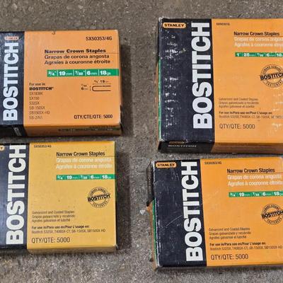 4 Boxes of Bostitch Staples