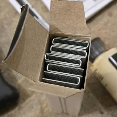 Bostitch SX150 with Case, Instructions, and Pneumatic Tool Lubricant