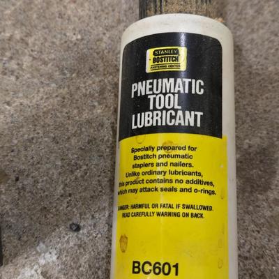 Bostitch SX150 with Case, Instructions, and Pneumatic Tool Lubricant