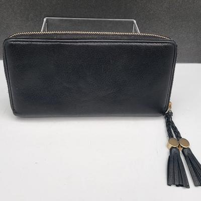 Vintage Gucci GG Tassel Black Leather Wallet