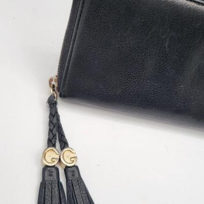 Vintage Gucci GG Tassel Black Leather Wallet