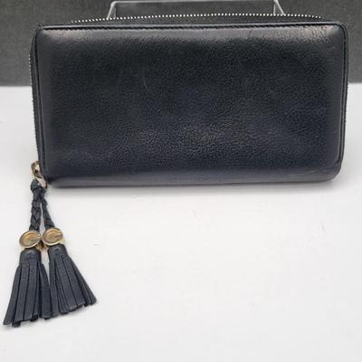 Vintage Gucci GG Tassel Black Leather Wallet