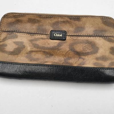 Authentic Chloe Animal Print Leather Wallet