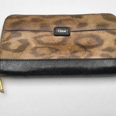 Authentic Chloe Animal Print Leather Wallet