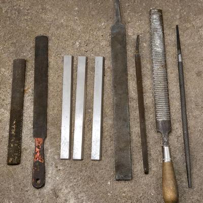 Mixed Lot of Metal Files and Planer Knives