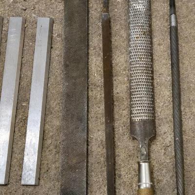 Mixed Lot of Metal Files and Planer Knives
