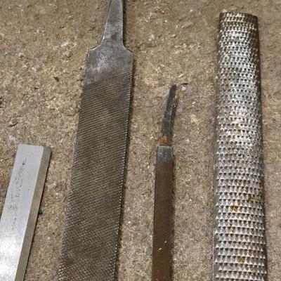 Mixed Lot of Metal Files and Planer Knives