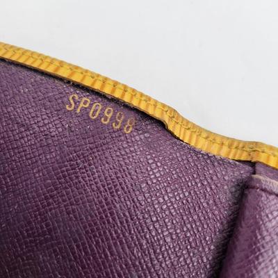 LV Yellow Leather Epi Trifold Wallet