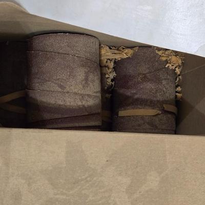 4 Boxes of Ready to Wrap Abrasive Strips - 36, 80, 150, 180 Grit