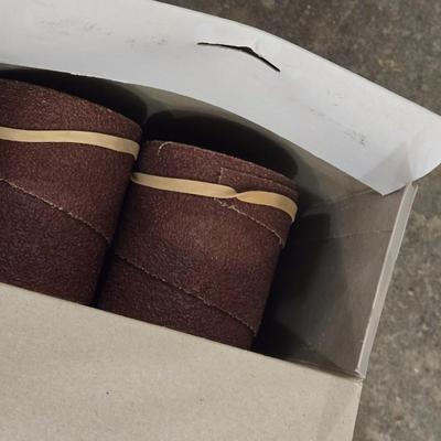 4 Boxes of Ready to Wrap Abrasive Strips - 36, 80, 150, 180 Grit