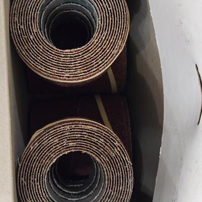 4 Boxes of Ready to Wrap Abrasive Strips - 36, 80, 150, 180 Grit