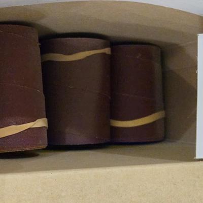 4 Boxes of Ready to Wrap Abrasive Strips - 36, 80, 150, 180 Grit