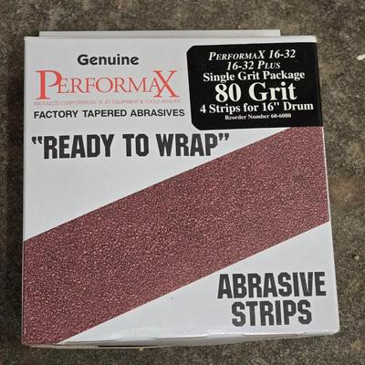 4 Boxes of Ready to Wrap Abrasive Strips - 36, 80, 150, 180 Grit