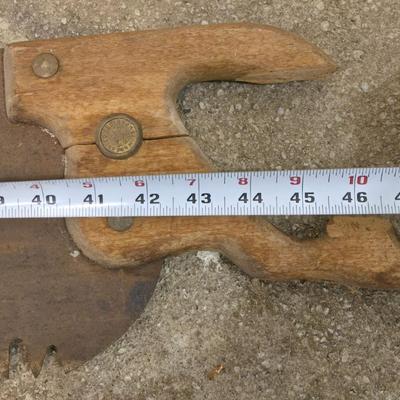 (2) Vintage Wood Handle Saws