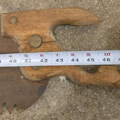 (2) Vintage Wood Handle Saws